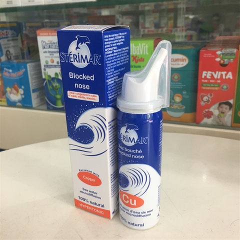 Sterimar Blocked nose - Dung dịch ưu trương vệ sinh mũi