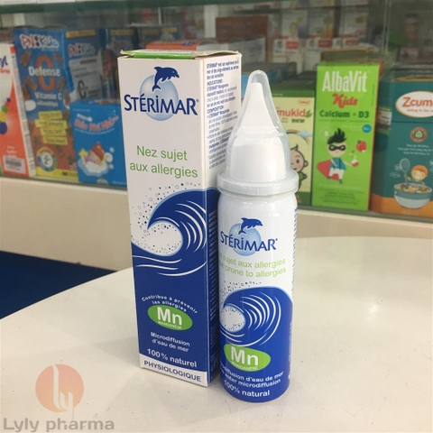 Sterimar Mn Nose prone to allergies - Dung dịch muối dùng cho mũi dị ứng