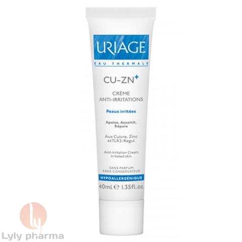 Uriage Cu-Zn+ Creme Anti-Irritations - Kem chăm sóc da kích ứng