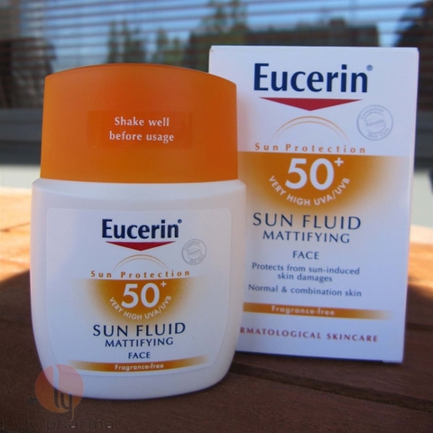 Eucerin Sun Fluid Mattifying SPF50+ - Kem chống nắng dạng lỏng