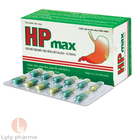 HP Max - Giúp làm giảm các triệu chứng viêm loét dạ dày, tá tràng.