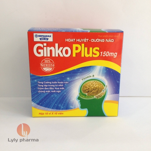 Ginko Plus 150mg - Hoạt huyết, dưỡng não
