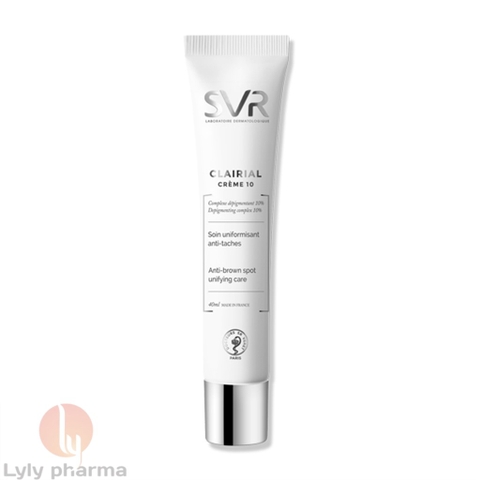 SVR Clairial Creme 10 - Kem làm mờ nám da ở diện rộng và làm đều màu da
