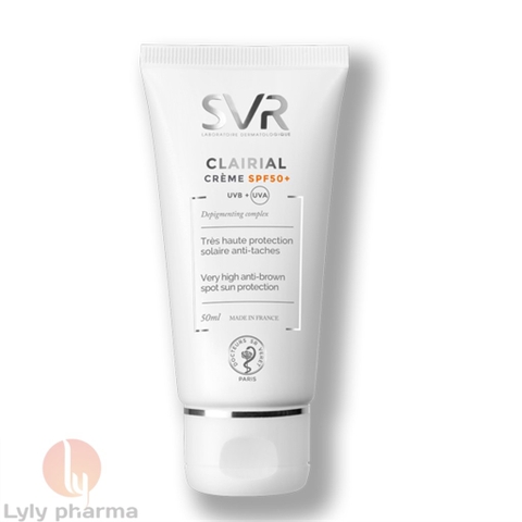 SVR Clairial Creme SPF50+ - Kem làm mờ vết nám và chống nắng SPF50+