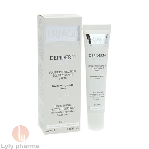Uriage Depiderm White Fluide Protecteur Eclaircissant SPF30 - Làm dịu, dưỡng ẩm, tăng quá trình tổng hợp collagen