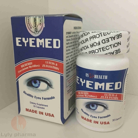 Eye Med - Giúp mắt sáng khỏe, hỗ trợ điều trị các chứng rối loạn thị giác như mờ mắt, mỏi mắt.