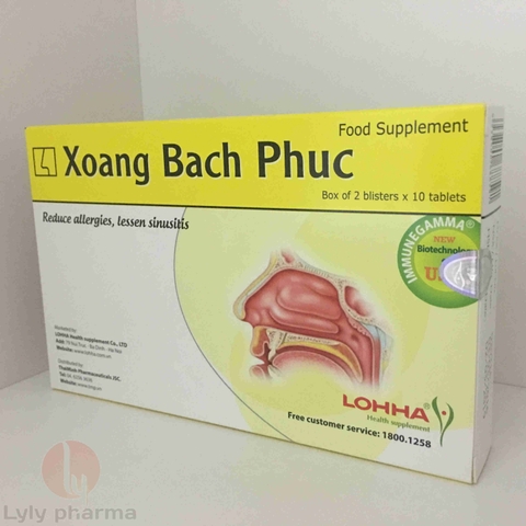 Xoang Bách Phục - Giảm triệu chứng của viêm xoang mãn tính, viêm mũi dị ứng