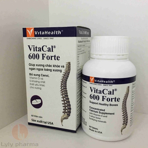 VitaCal 600 Forte - Giúp xương chắc khỏe và làm giảm nguy cơ loãng xương
