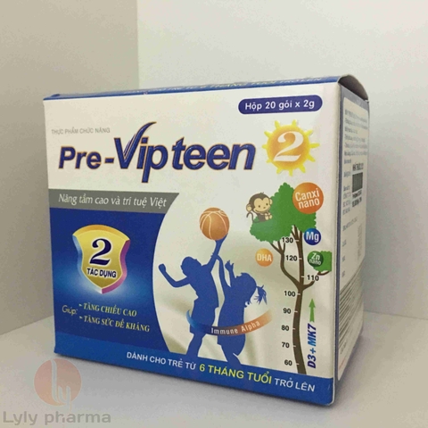 Pre-Vipteen 2 - Hỗ trợ phát triển chiều cao, tăng sức đề kháng