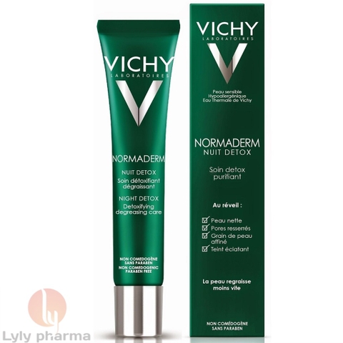 Vichy Normaderm Gel Se Khít Lỗ Chân Lông, Giải Độc Thanh Lọc Ban Đêm
