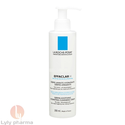 La Roche-Posay Effaclar H - Sữa Rửa Mặt Giúp Làm Dịu và Cung Cấp Độ Ẩm Cho Da Mụn