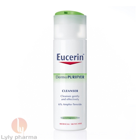 Eucerin Dermo Purifier Cleanser - Sữa rửa mặt cho da mụn
