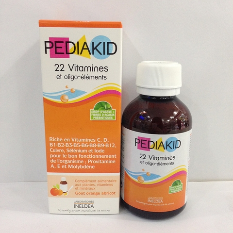 Pediakid 22 Vitamines - Cung cấp 22 vitamin và nguyên tố vi lượng giúp trẻ phát triển toàn diện