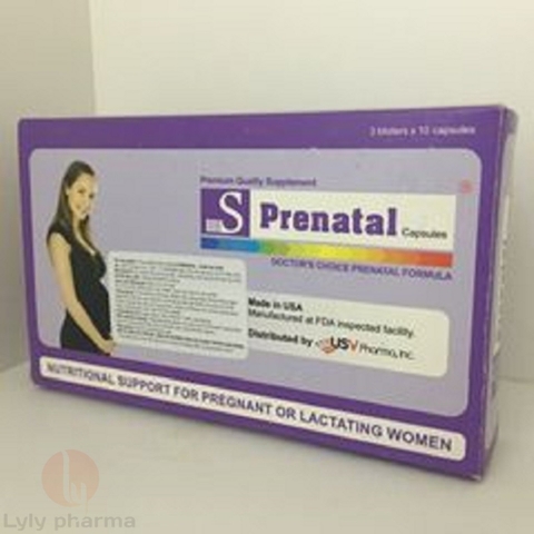 S Prenatal - Giúp bổ sung đầy đủ nhu cầu vitamin và khoáng chất thiết yếu cho phụ nữ mang thai