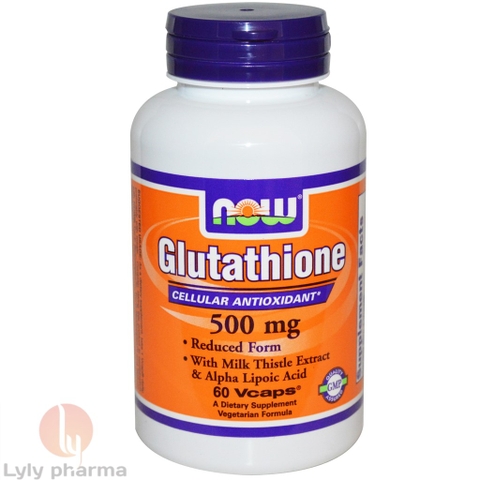 NOW Glutathion 500mg - Chống oxy hóa và các gốc tự do, ngăn ngừa lão hóa