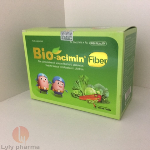Bio-acimin Fiber - Cốm vi sinh tăng cường chất xơ, chẳng sợ táo bón