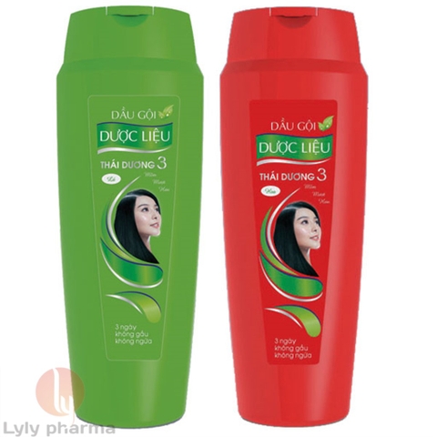 Dầu gội dược liệu Thái Dương 3 - Sạch gàu mà vẫn suôn mềm