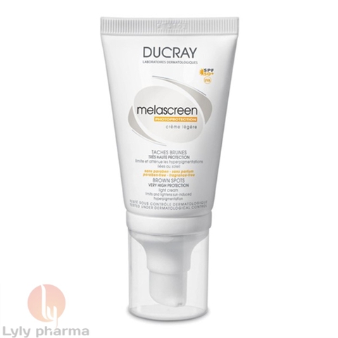 Ducray Melascreen Photoprotection Light Cream SPF 50+ - Kem chống nắng ngăn ngừa đốm nâu dùng cho mặt và toàn thân