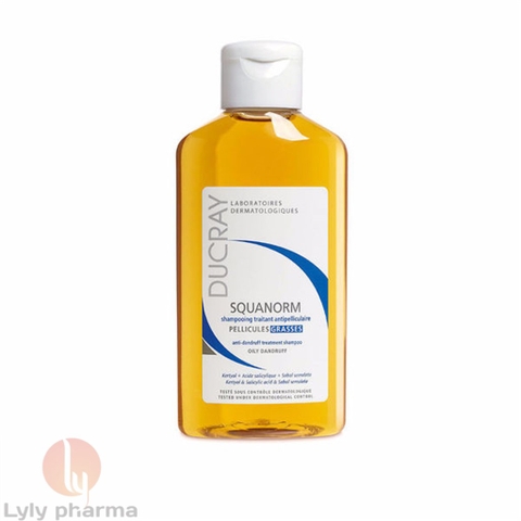 Ducray Squanorm Oily Dandruff - Dầu gội đầu cho da đầu nhờn và làm sạch gàu