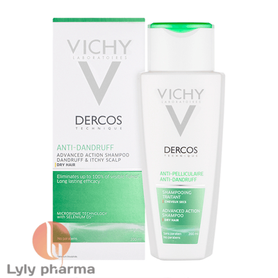 Vichy Dercos - Dầu gội đặc trị gàu dành cho da dầu và ngứa