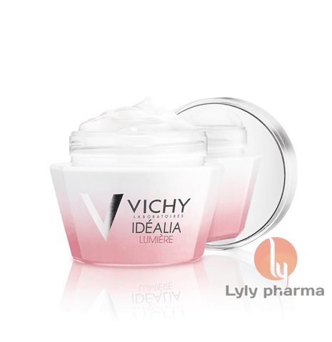 Vichy Idealia Lumiere Cream 50ml - Kem dưỡng da trắng hồng căng mọng ban ngày