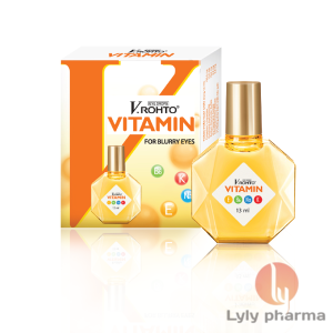 V.Rohto Vitamin - Thuốc nhỏ mắt hỗ trợ cải thiện tình trạng giảm thị lực, mắt mờ do tiết dịch