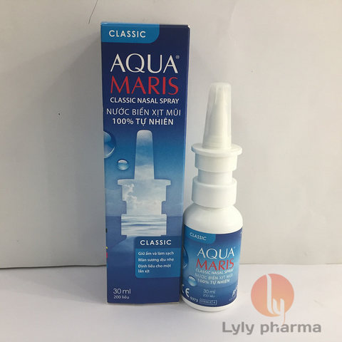 Aqua Maris Classic - Nước biển xịt mũi giúp giữ ẩm và làm sạch mũi khô