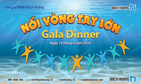 Thiết Kế Backdrop - Phông Gala Dinner - Team Building mẫu 22