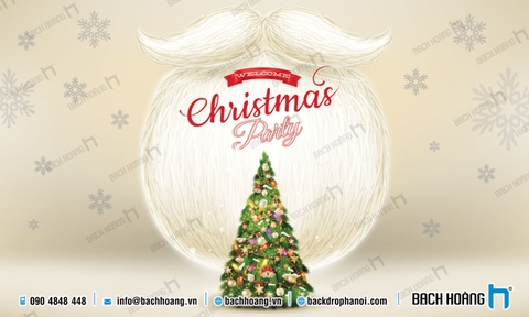 Thiết Kế Backdrop - Phông Noel Giáng Sinh Merry Christmas 93