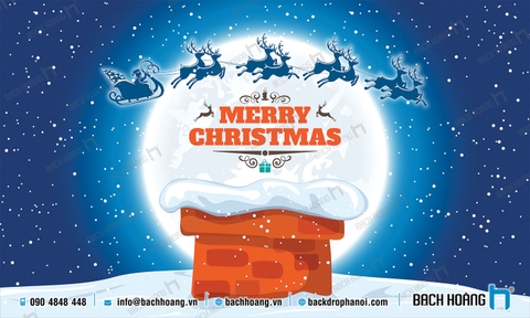 Thiết Kế Backdrop - Phông Noel Giáng Sinh Merry Christmas 26