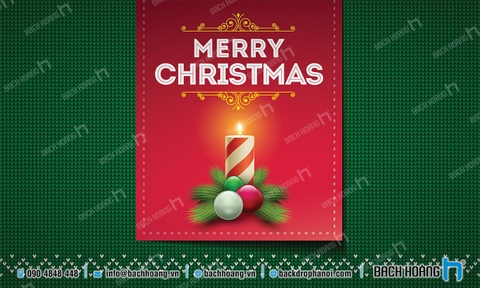 Thiết Kế Backdrop - Phông Noel Giáng Sinh Merry Christmas 44