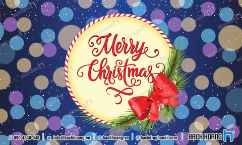 Thiết Kế Backdrop - Phông Noel Giáng Sinh Merry Christmas 49