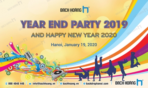 Background - Backdrop - Phông Year End Party 25