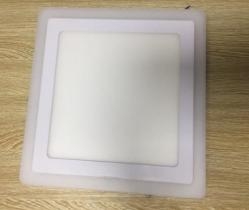 Đèn led ốp trần vuông 12+4w viền màu Ms3253