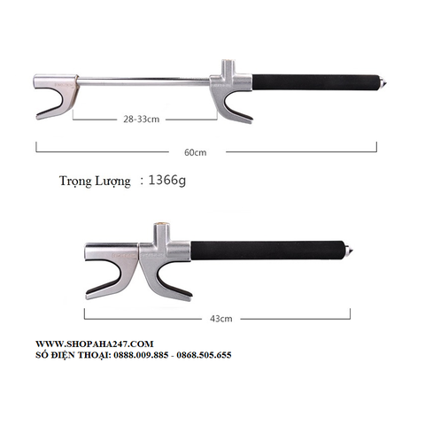 Bộ 02 sản phẩm chống trộm ô tô (khoá vô lăng + khoá chân ga)