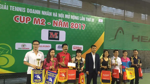 Aligro đồng hành cùng giải tennis Doanh nhân Hà Nội Cup M2