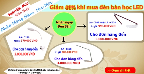 Khuyến mãi đầu năm học mới