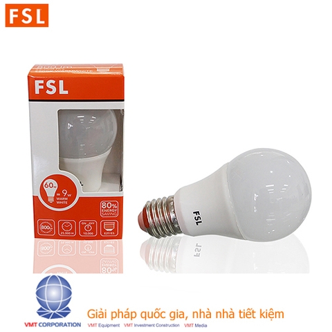 đèn led 9w fsl đui e27