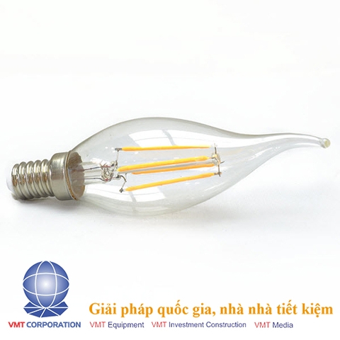 Bóng đèn led hình nến 4W đui xoáy E14