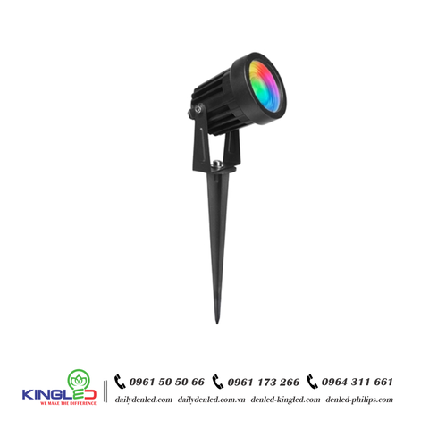 Đèn LED cắm cỏ COB 7W đổi màu RBG - KingLED