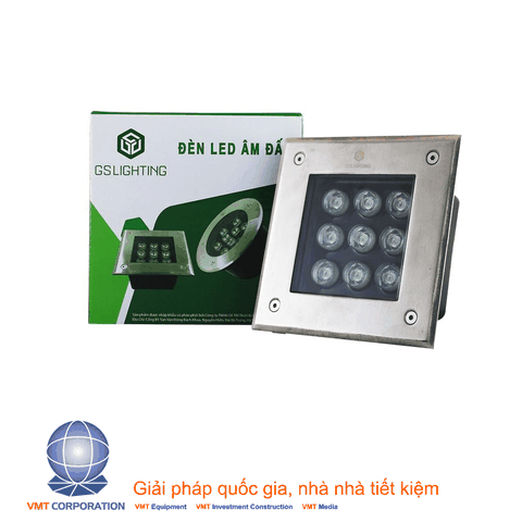 Đèn LED âm đất vuông GSDV9 9W GS lighting