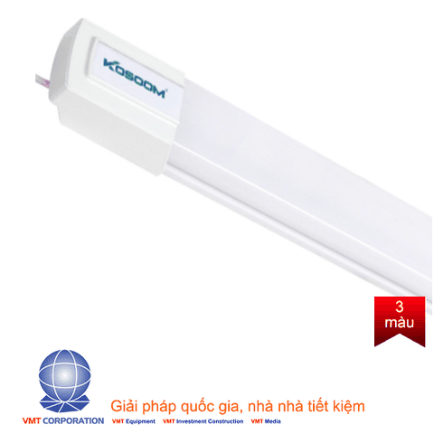 Đèn tuýp LED liền máng 36W - 3 màu Kosoom