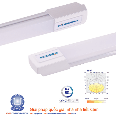 Đèn tuýp LED liền máng 36W Kosoom