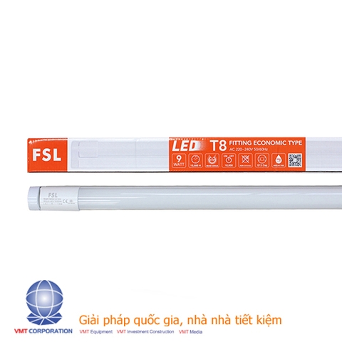 Bộ tuýp led thủy tinh 0.6m FSL