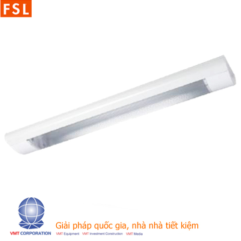 Máng đèn tuýp LED đơn mặt kính che 0.6m