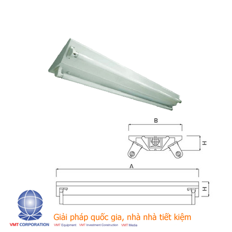 Máng đèn LED đôi chữ V -V Shape 1,2m