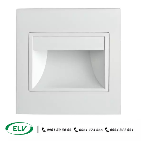 Đèn chân cầu thang, âm tường vuông VL11011 1W ELV