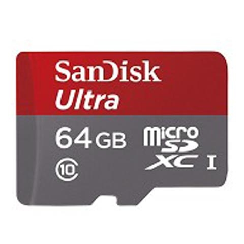 microSDHC SanDisk Ultra 64GB UHS-I - 48MB/s