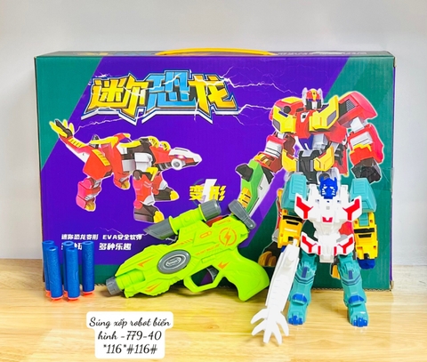 Súng xốp Robot biến hình-779-40 *116* (HỘP)