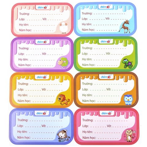 Nhãn vở TP-NBL03 (8 cái)